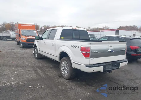 2013 Ford F-150 Platinum z USA, uszkodzony, nr VIN 1FTFW1ET0DFD74001